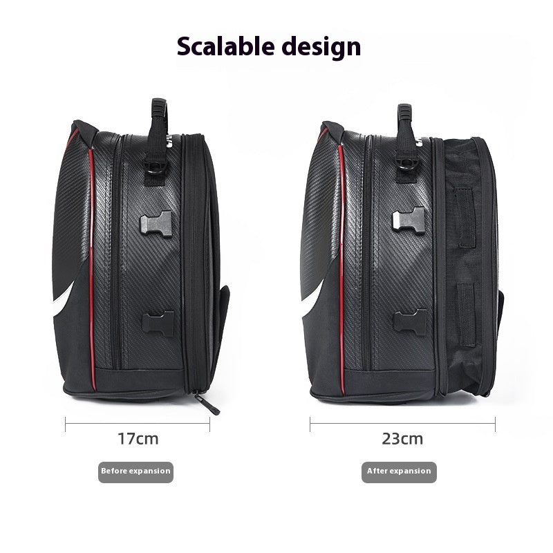 Multifunctional Motorcycle Hard Shell Rear Seat Shoulder Messenger Bag - Gadgets and more