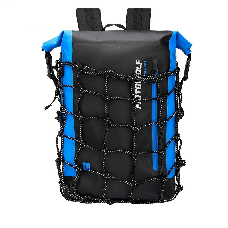 Motorcycle Multi-purpose Portable Large Capacity Shoulder Backpack Belt Net Bag - Gadgets and more