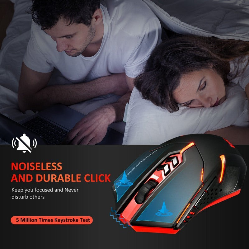 Power-Saving Silent Luminous Wireless Mouse - Gadgets and more