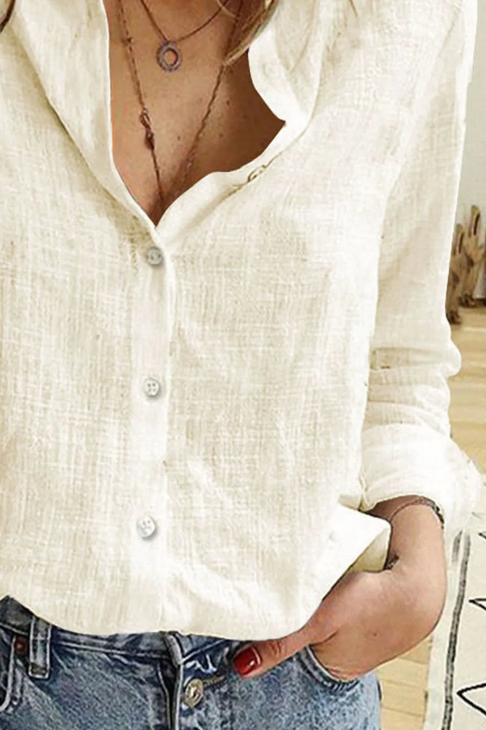 Button Up Long Sleeve Shirt eprolo