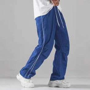 Chong Feng Striped Overalls Exercise Casual Pants Men Hsam the best store