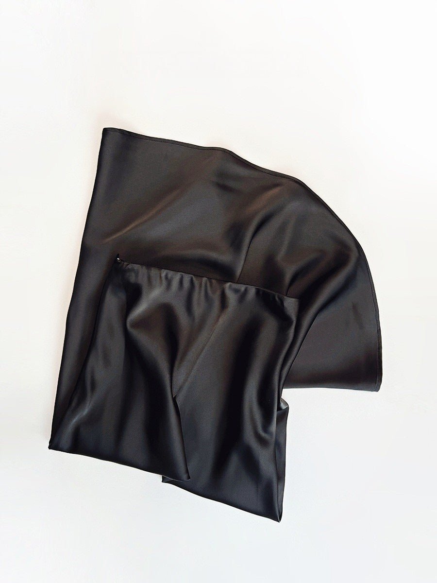 High Waist Mid - length Satin Acetate Silky Skirt - Gadgets and more