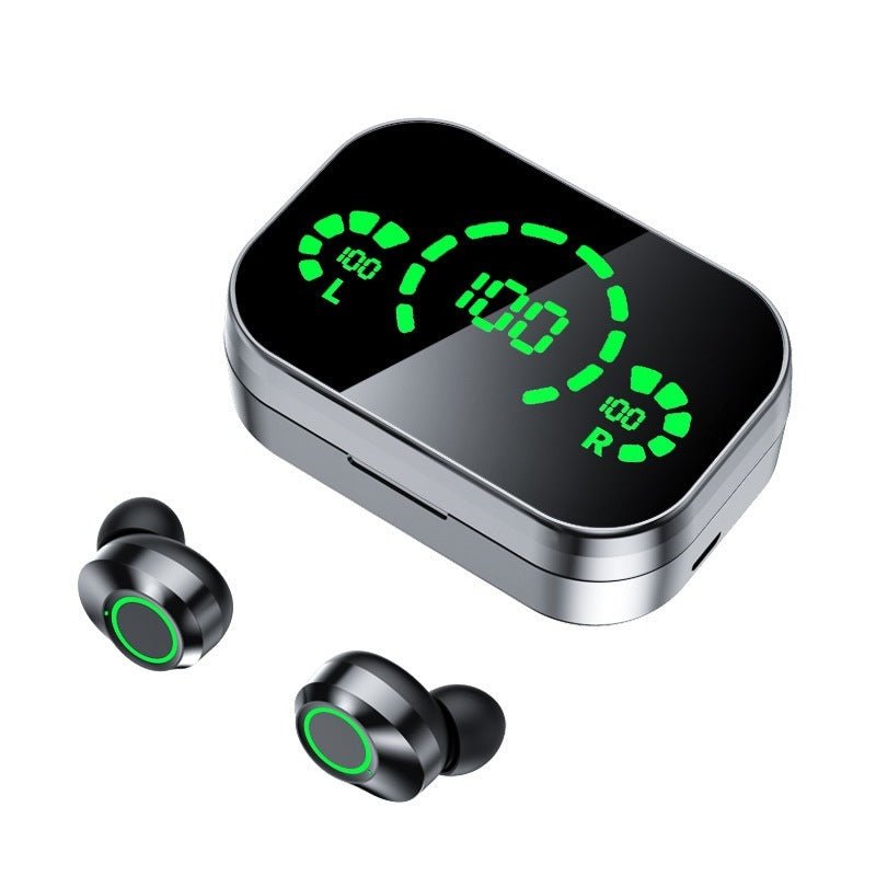 YD03 Wireless Bluetooth - compatible Headset TWS Large Screen Smart Digital Display In Ear Breathing Light - Hsam the store 4every1