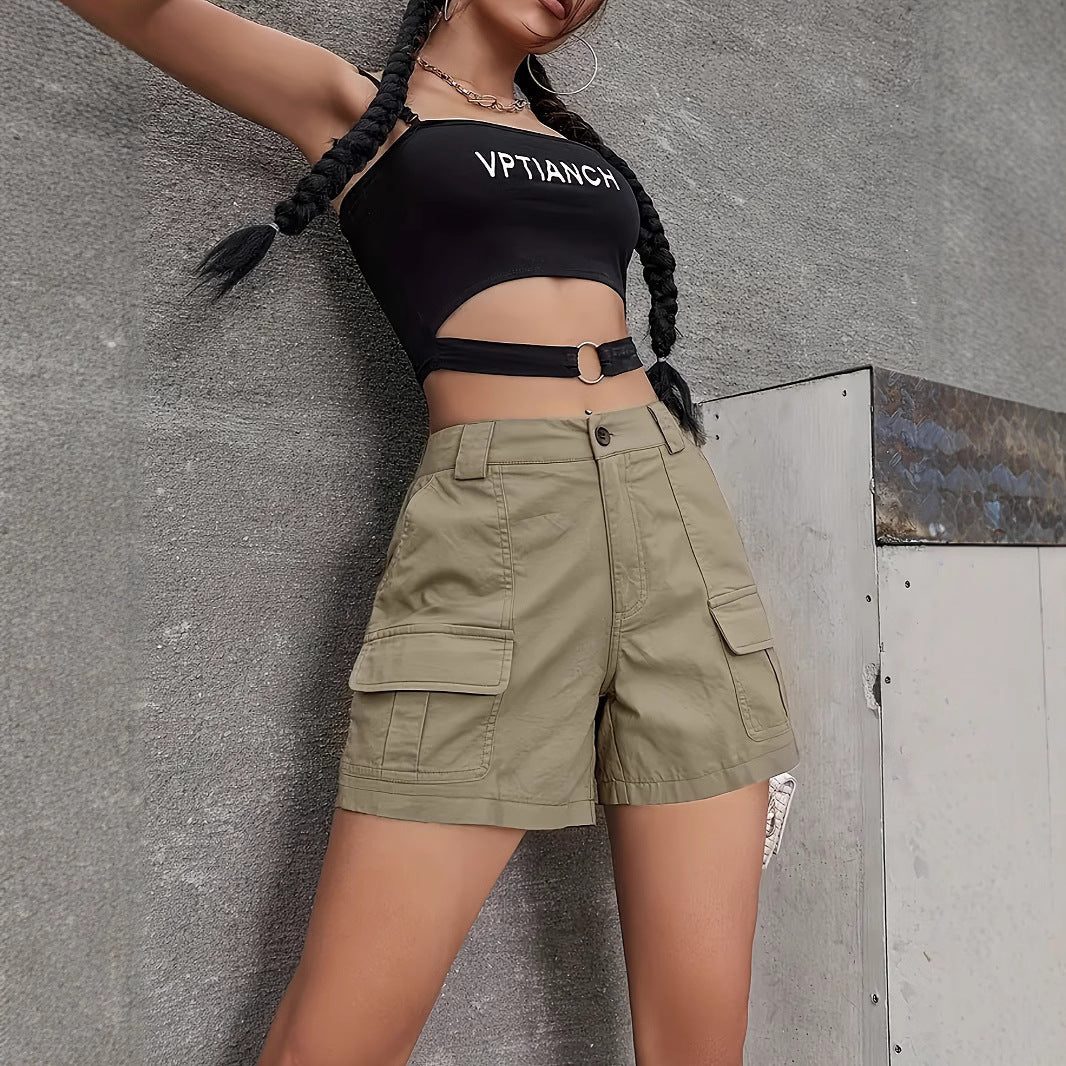 Straight Cargo Casual Loose Wide - leg Pants - Gadgets and more