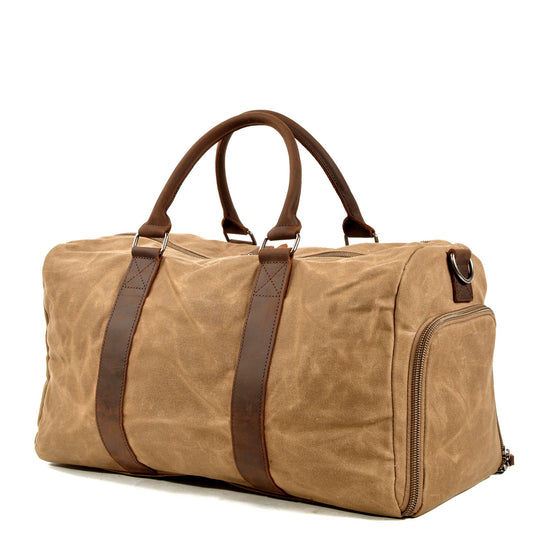 Men's One-shoulder Portable Training Dry Wet Separation Swimming Large Capacity Canvas Luggage Travel Bag - Gadgets and more
