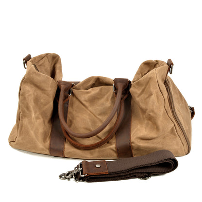 Men's One-shoulder Portable Training Dry Wet Separation Swimming Large Capacity Canvas Luggage Travel Bag - Gadgets and more