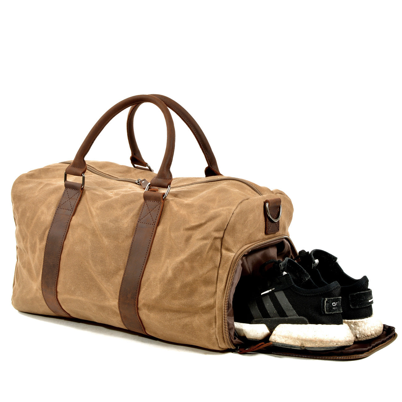 Men's One-shoulder Portable Training Dry Wet Separation Swimming Large Capacity Canvas Luggage Travel Bag - Gadgets and more