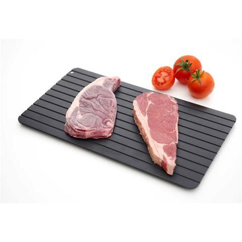 Fast Defrosting Tray Thaw  Kitchen Quick Aluminum Thaw Plate - Gadgets and more