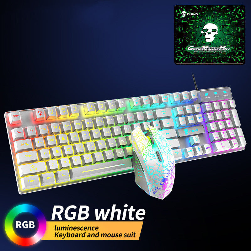 Kuiying T6RGB Luminous Keyboard And Mouse Set - Gadgets and more