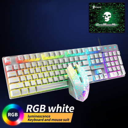 Kuiying T6RGB Luminous Keyboard And Mouse Set - Gadgets and more