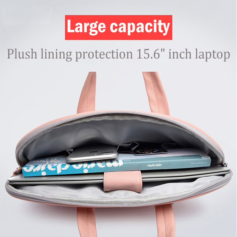 PU Leather Women Laptop Bag Notebook Carrying Case Briefcase For Macbook Air 13.3 14 15.6 Inch Men Handbags Shoulder Mouse Bag - Gadgets and more