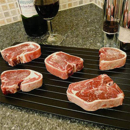 Fast Defrosting Tray Thaw  Kitchen Quick Aluminum Thaw Plate - Gadgets and more