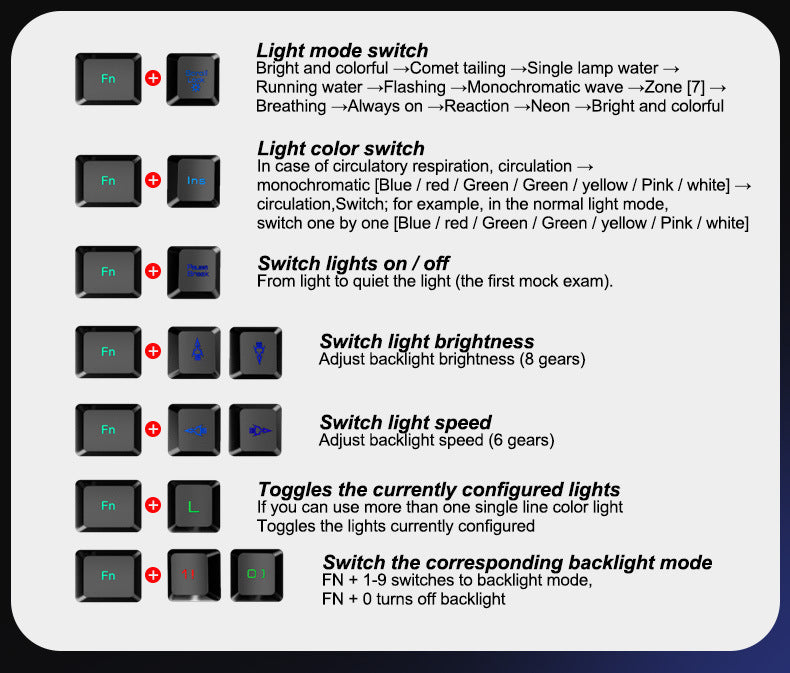 Kuiying T6RGB Luminous Keyboard And Mouse Set - Gadgets and more
