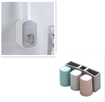 Wall Mounted Automatic Toothpaste Holder Bathroom Accessories Set Dispenser - Gadgets and more