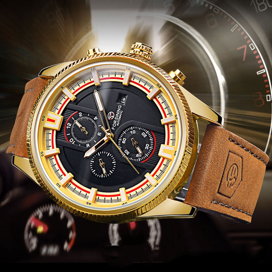 30 M Waterproof Men's Week Calendar Automatic Mechanical Watch - Gadgets and more