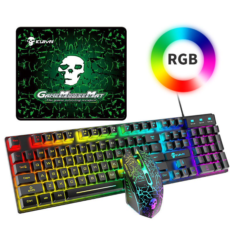 Kuiying T6RGB Luminous Keyboard And Mouse Set - Gadgets and more