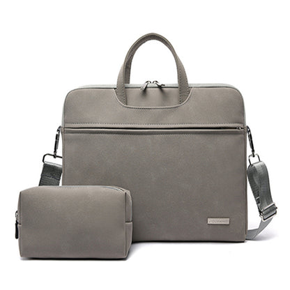 PU Leather Women Laptop Bag Notebook Carrying Case Briefcase For Macbook Air 13.3 14 15.6 Inch Men Handbags Shoulder Mouse Bag - Gadgets and more