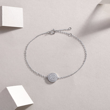 Luxury Fashion Mossan Diamond S925 Silver Bracelet - Gadgets and more