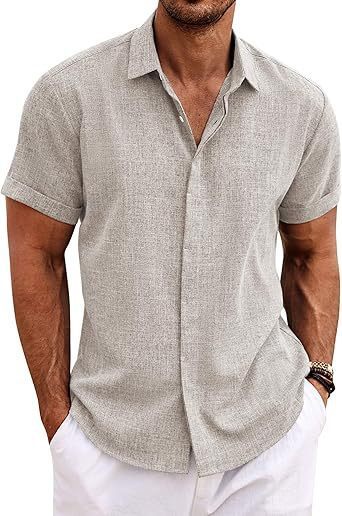 Men's Shirt Short Sleeve Casual Buckle - Gadgets and more