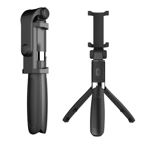 Compatible with Apple, Tripod Selfie Stick Mobile Universal Live Triangle Bracket One Bluetooth Selfie Artifact - Gadgets and more