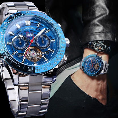 Fashion Casual Multi-function Tourbillon Automatic Mechanical Watch - Gadgets and more