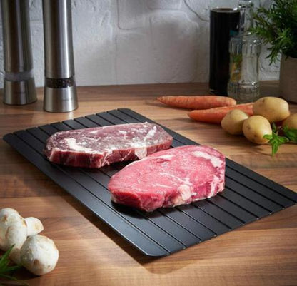 Fast Defrosting Tray Thaw  Kitchen Quick Aluminum Thaw Plate - Gadgets and more