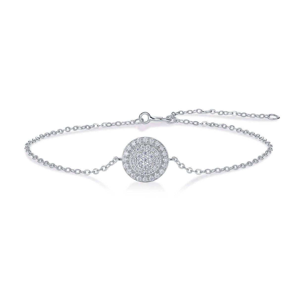 Luxury Fashion Mossan Diamond S925 Silver Bracelet - Gadgets and more