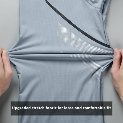 Sportswear Suit Men's Ice Silk Summer Running Short Sleeve