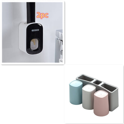 Wall Mounted Automatic Toothpaste Holder Bathroom Accessories Set Dispenser - Gadgets and more