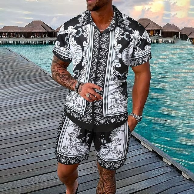 Fashion 3D Digital Printing Hawaiian Vacation Shirt Shorts - Gadgets and more