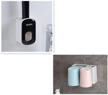 Wall Mounted Automatic Toothpaste Holder Bathroom Accessories Set Dispenser - Gadgets and more