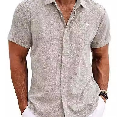 Men's Shirt Short Sleeve Casual Buckle - Gadgets and more