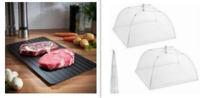 Fast Defrosting Tray Thaw  Kitchen Quick Aluminum Thaw Plate - Gadgets and more