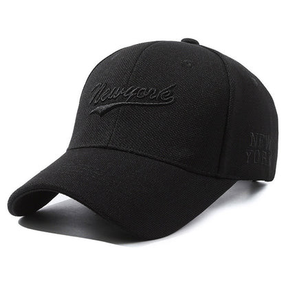 Hard Crown Baseball Cap Men's And Women's Embroidered Letters