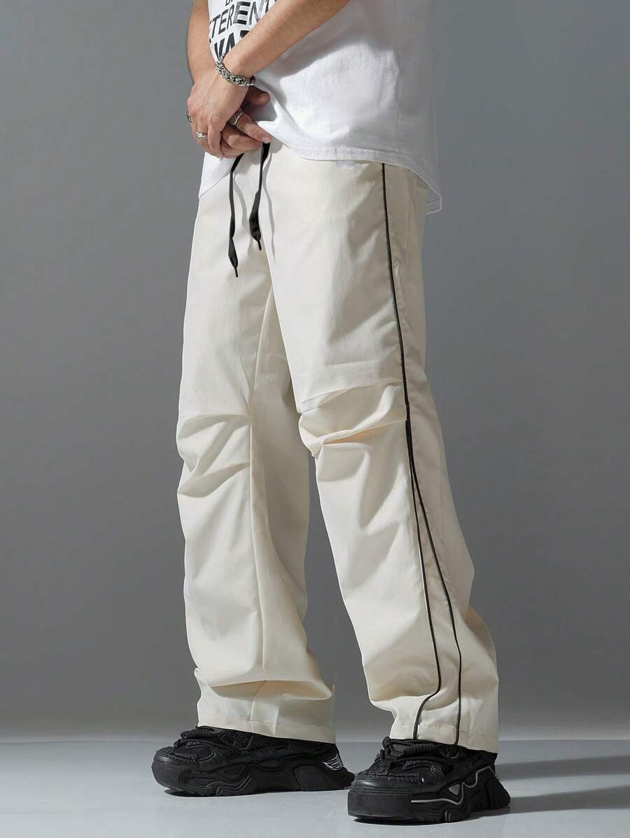 Chong Feng Striped Overalls Exercise Casual Pants Men Hsam the best store