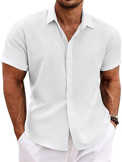 Men's Shirt Short Sleeve Casual Buckle - Gadgets and more