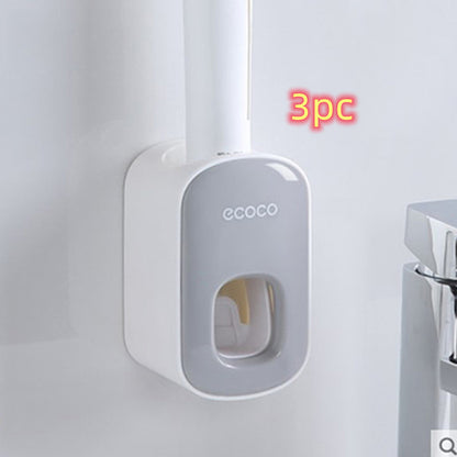 Wall Mounted Automatic Toothpaste Holder Bathroom Accessories Set Dispenser - Gadgets and more