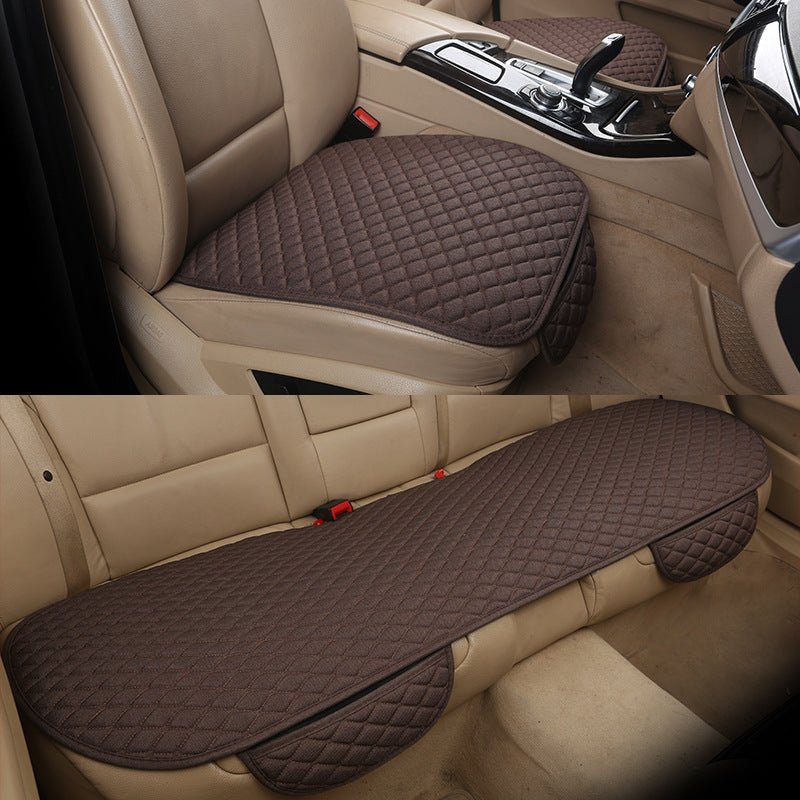 Universal Car Seat Cushions Linen Non - Slip Four Seasons Commons - Gadgets and more