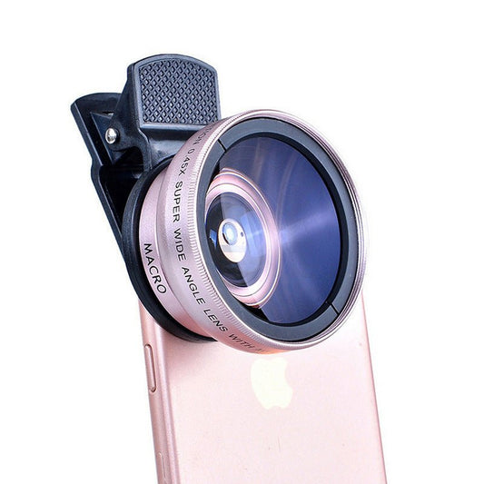 Mobile phone lens 0.45Xwide angle 12.5 times the macro external lens photography camera universal HD Combo - Gadgets and more