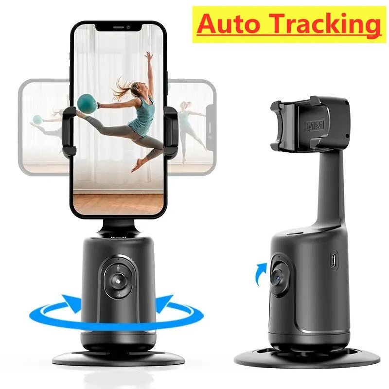 360 Auto Face Tracking Gimbal AI Smart Gimbal Face Tracking Auto Phone Holder For Smartphone Video Vlog Live Stabilizer Tripod - Hsam the store 4every1