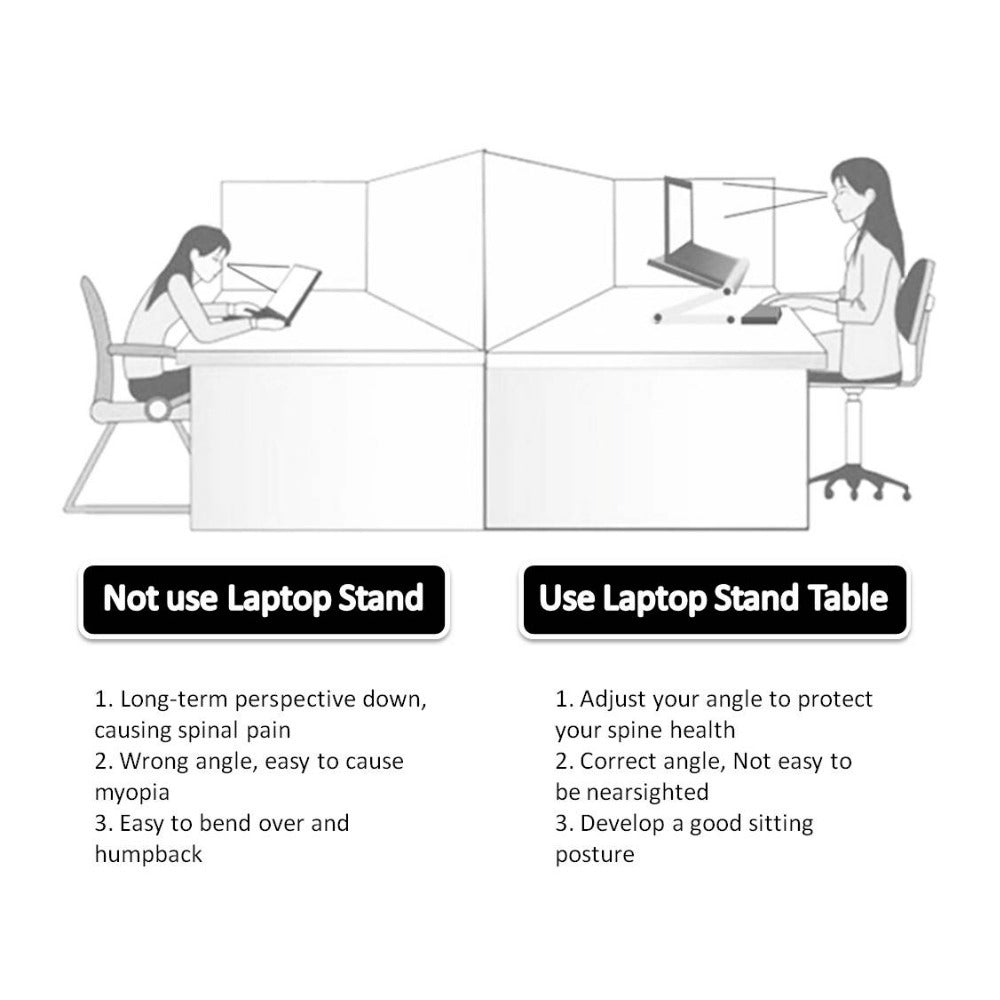 Foldable Laptop Stand Ergonomic Desk Tablet Holder - Hsam the store 4every1