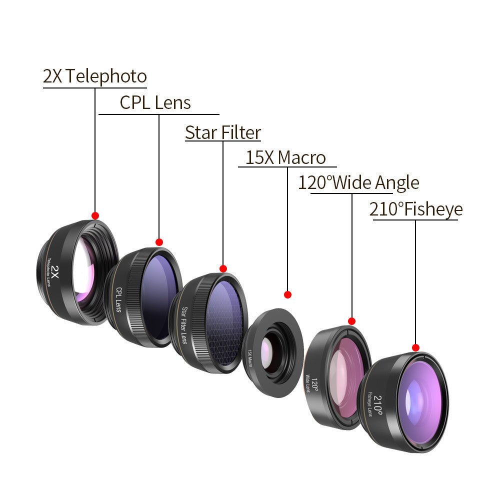 6 in 1 mobile phone lens set - Gadgets and more