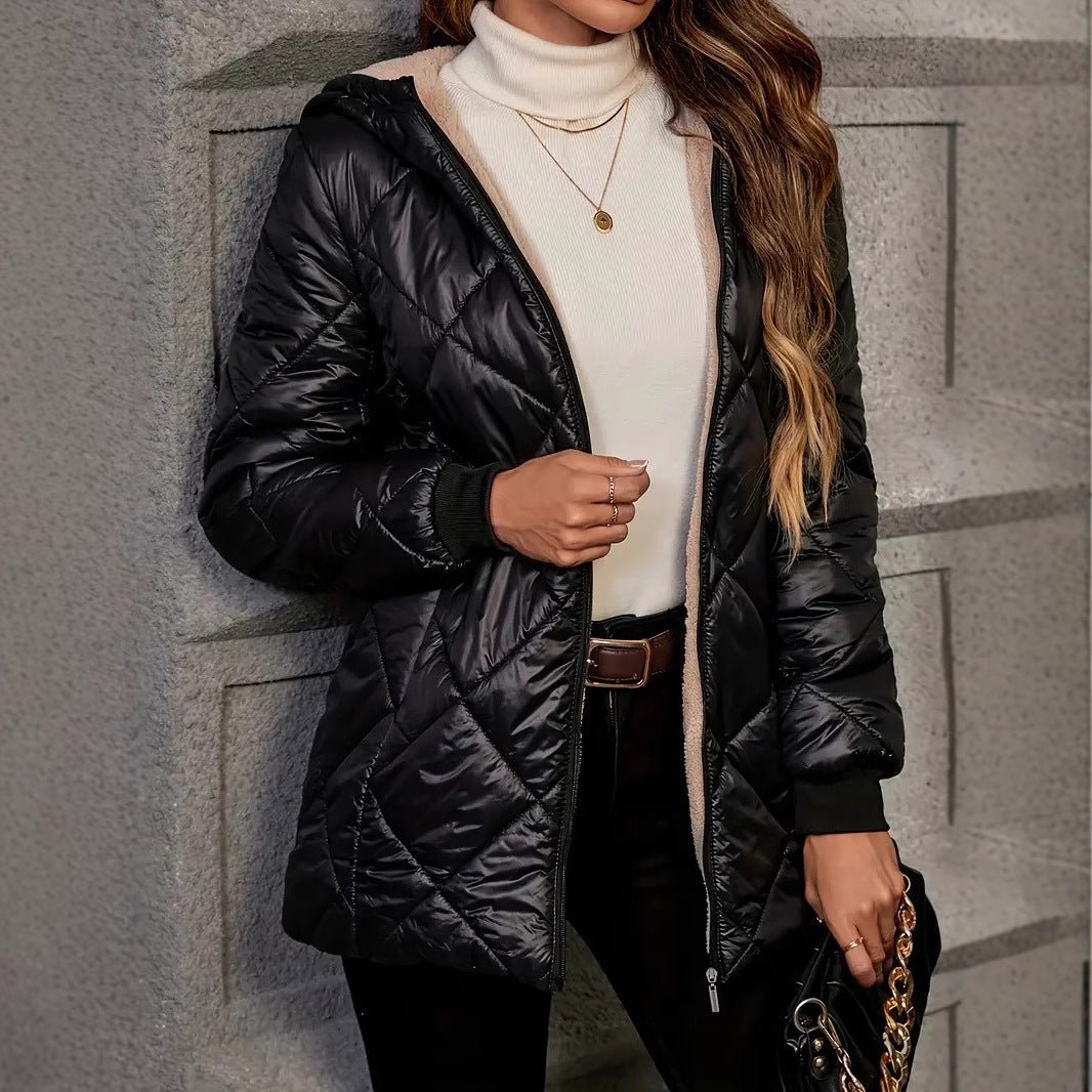 Autumn And Winter Long Sleeves Diamond Lattice - Gadgets and more