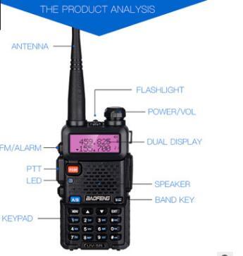 Neue angekommene BAOFENG UV - 5RT Dual Band 2 way radio VHF136 - 174Mhz & UHF 400 - 520 Mhz fm Walkie talkie - Hsam the store 4every1