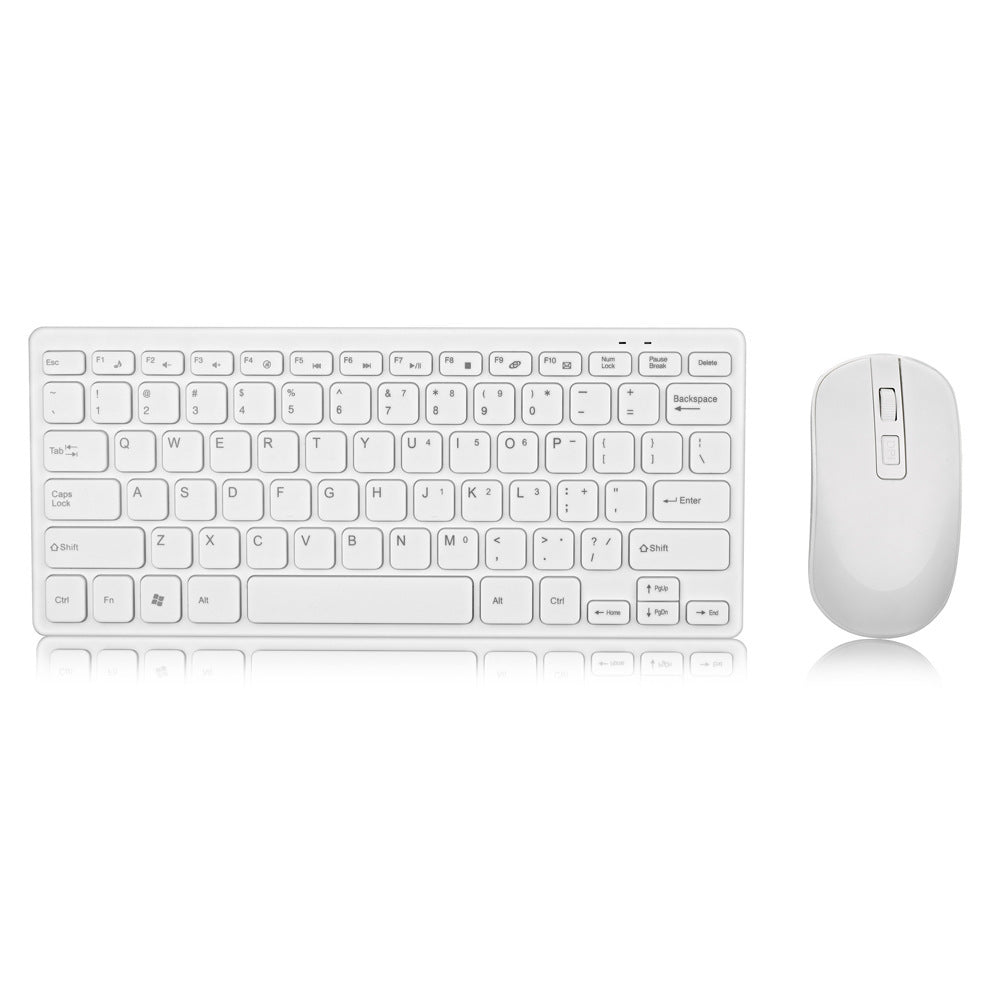 Wireless Keyboard And Mouse Set Chocolate - Hsam the store 4every1