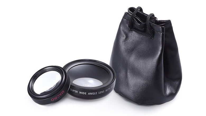 Mobile phone lens 0.45Xwide angle 12.5 times the macro external lens photography camera universal HD Combo - Gadgets and more