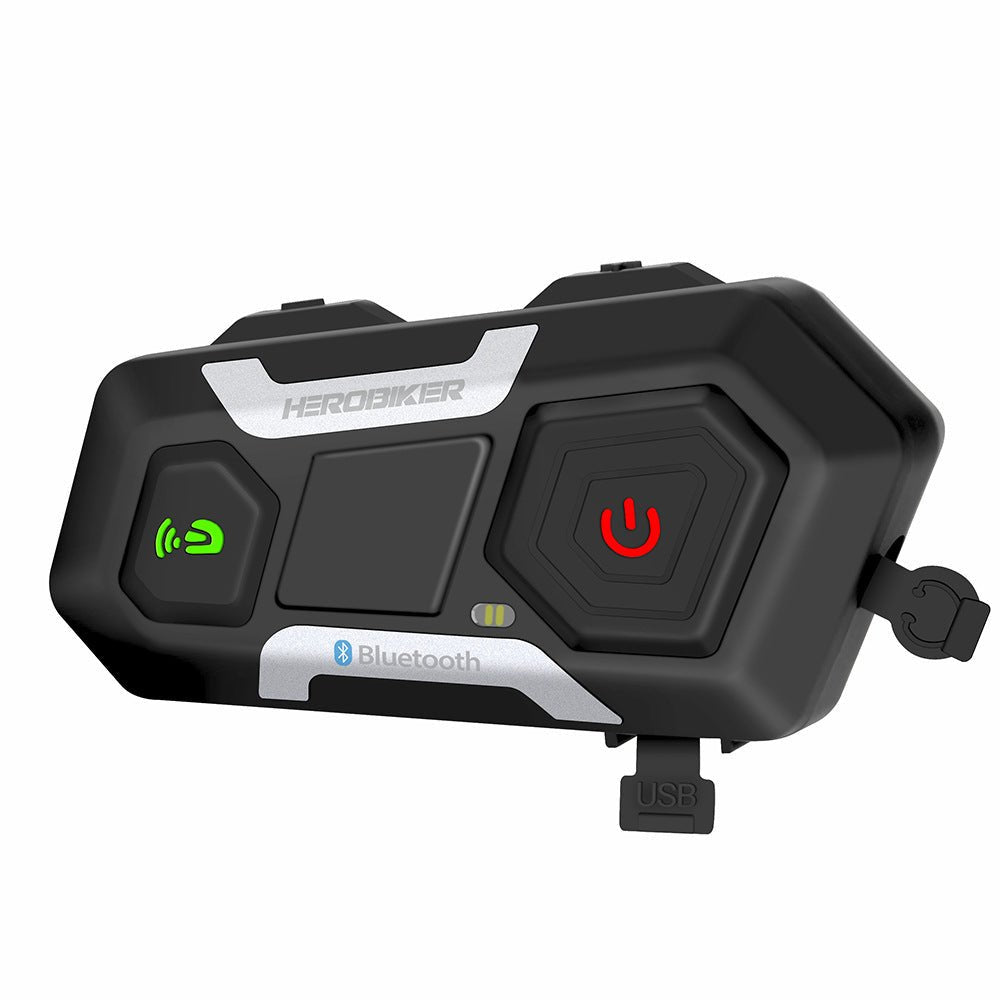 HEROBIKER Motorcycle Intercom Helmet Headset Helmet Waterproof Speaker Interphone Moto Headset Wireless Intercomunicador 1200M - Gadgets and more