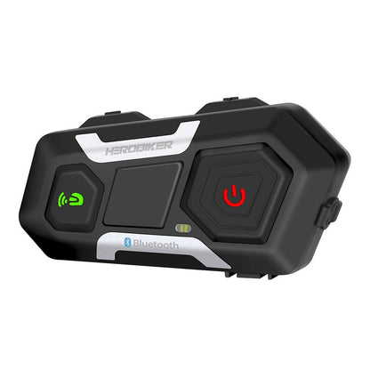 HEROBIKER Motorcycle Intercom Helmet Headset Helmet Waterproof Speaker Interphone Moto Headset Wireless Intercomunicador 1200M - Gadgets and more
