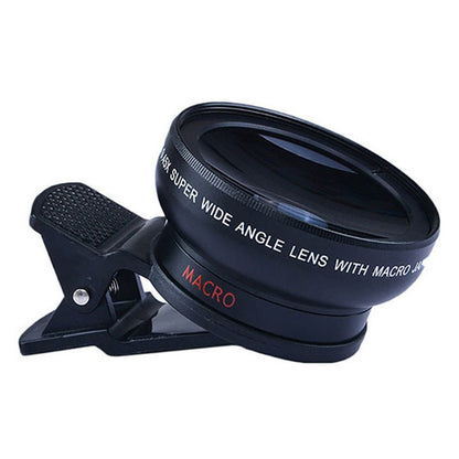 Mobile phone lens 0.45Xwide angle 12.5 times the macro external lens photography camera universal HD Combo - Gadgets and more