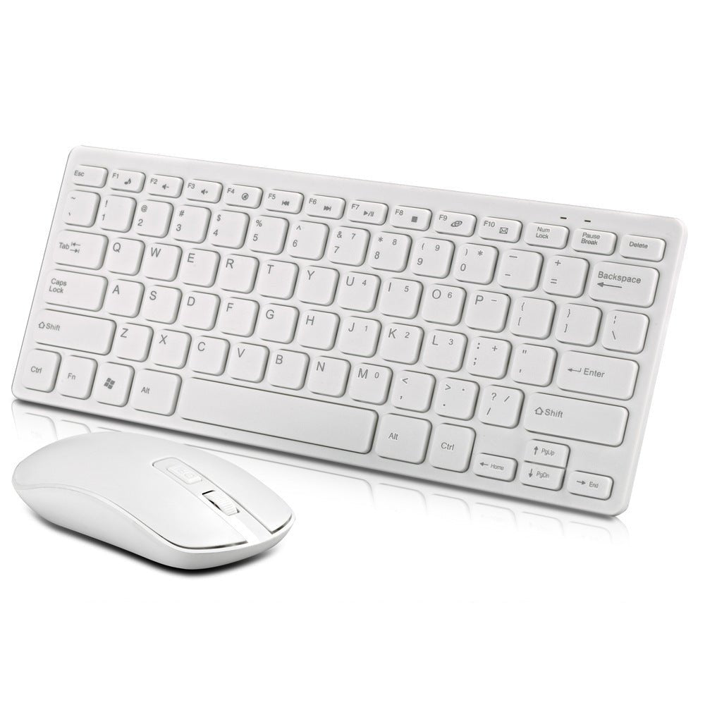 Wireless Keyboard And Mouse Set Chocolate - Hsam the store 4every1